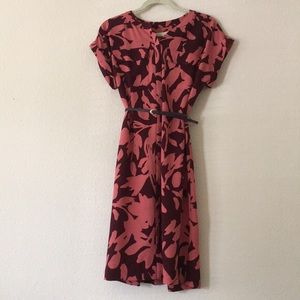 EUC Ann Taylor tie shirt dress Small Tall